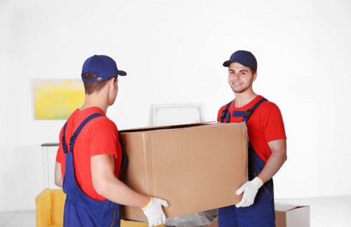 Secure mobile self storage unit used for home and office items in Acton