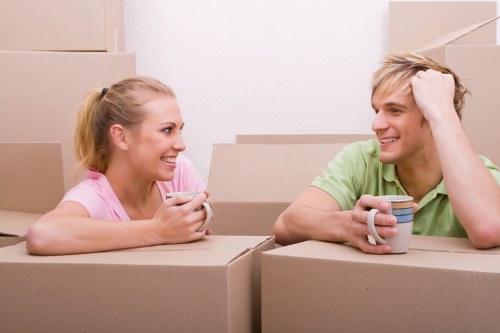 Professional packing services in Acton preparing household items for moving