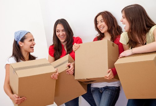 Boxes and furniture stored safely in a Selfstorage Acton unit