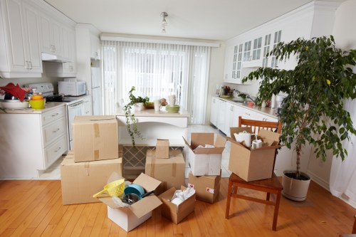 Local movers handling furniture in Acton street